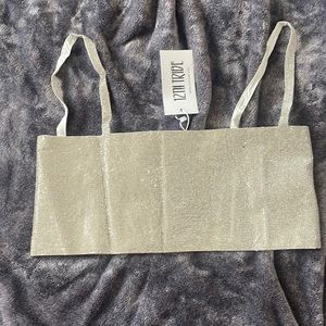 12th tribe rhinestone crop top